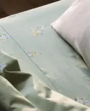 Простыня Zara Home сатин, хлопок 100%, с цветочным принтом, 7110/089 — фото 7