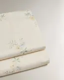 Простыня Zara Home сатин, хлопок 100%, с цветочным принтом, 7111/089 — фото 3