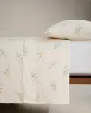 Простыня Zara Home сатин, хлопок 100%, с цветочным принтом, 7111/089 — фото 8