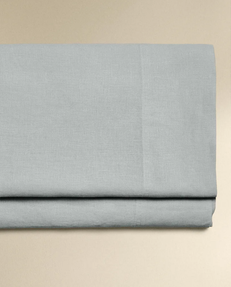Простыня Zara Home хлопок, лён 100%, однотонный, 3110/089 · арт. 3110/089
