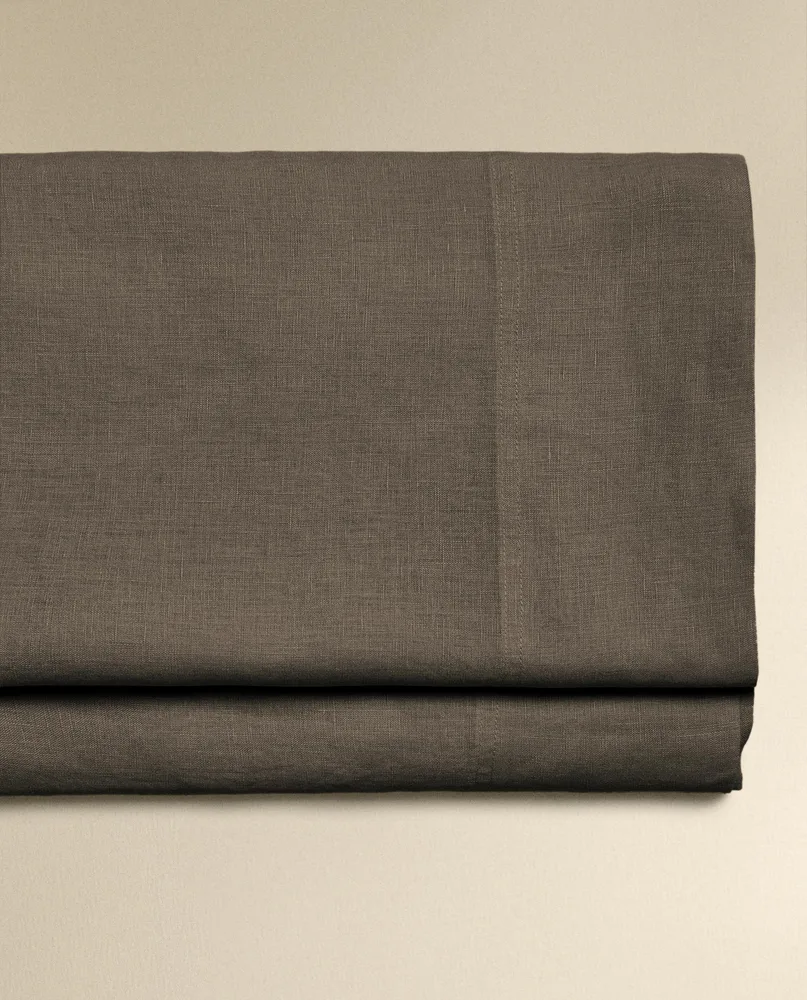 Простыня Zara Home хлопок, лён 100%, однотонный, 3110/089 · арт. 3110/089-2