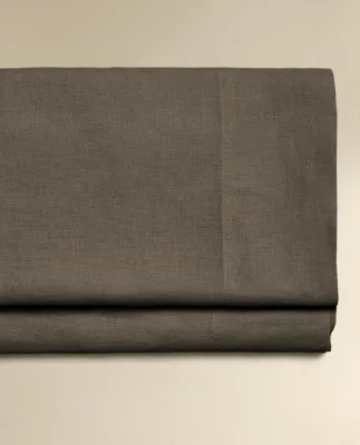 Простыня Zara Home хлопок, лён 100%, однотонный, 3110/089 · арт. 3110/089-2