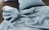 Простыня Zara Home хлопок, лён 100%, однотонный, 3110/089 · арт. 3110/089-2 — фото 4