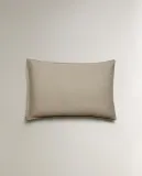 Наволочка Zara Home, лён 100%, однотонный, 7180/091 — фото 3