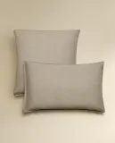 Наволочка Zara Home, лён 100%, однотонный, 7180/091 — фото 8