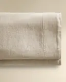 Простыня Zara Home хлопок, лён 100%, однотонный, 7180/089 — фото 1