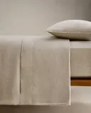 Простыня Zara Home хлопок, лён 100%, однотонный, 7180/089 — фото 2