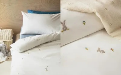 Пододеяльник Zara Home, хлопок 100%, с цветочным принтом, 1605/088