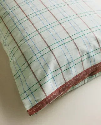 Наволочка Zara Home, хлопок 100%, в клетку, 1611/091