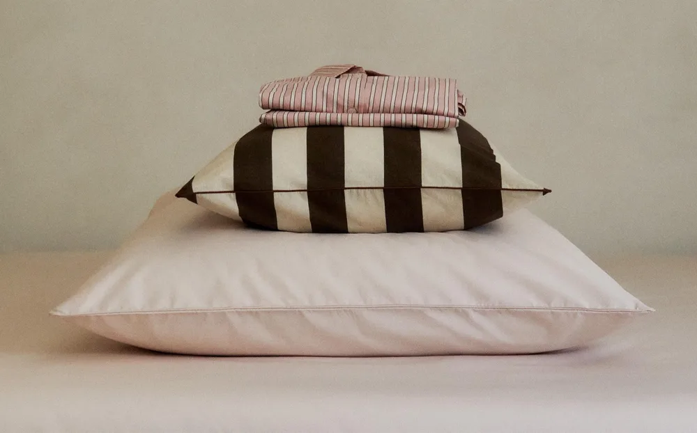 Наволочка Zara Home перкаль, хлопок 100%, однотонный, 0132/091