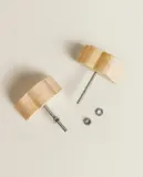 Мебельная ручка Zara Home, 2х4х4 см, дерево, 2 шт., 5622/555 — фото 4