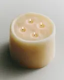 Декоративная свеча Zara Home, 7х14х14 см, бежевый, 3365/065 — фото 1