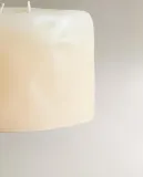 Декоративная свеча Zara Home, 7х14х14 см, бежевый, 3365/065 — фото 2