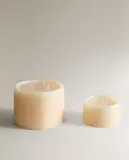 Декоративная свеча Zara Home, 7х14х14 см, бежевый, 3365/065 — фото 4