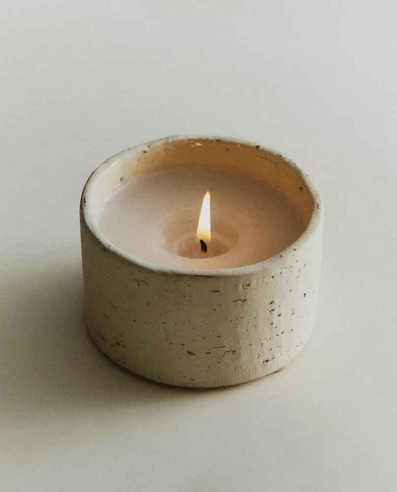 Декоративная свеча Zara Home, 8х14х14 см, керамика, 6361/065