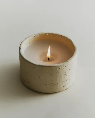 Декоративная свеча Zara Home, 8х14х14 см, керамика, 6361/065