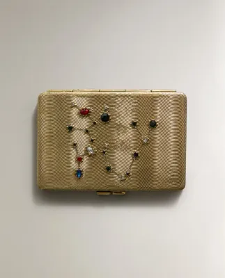 Зеркало Zara Home, 7х9.5х1 см, латунь, 6895/106
