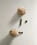 Мебельная ручка Zara Home, 3.5х3.5х6 см, хлопок, 2 шт., 6383/555 — фото 4