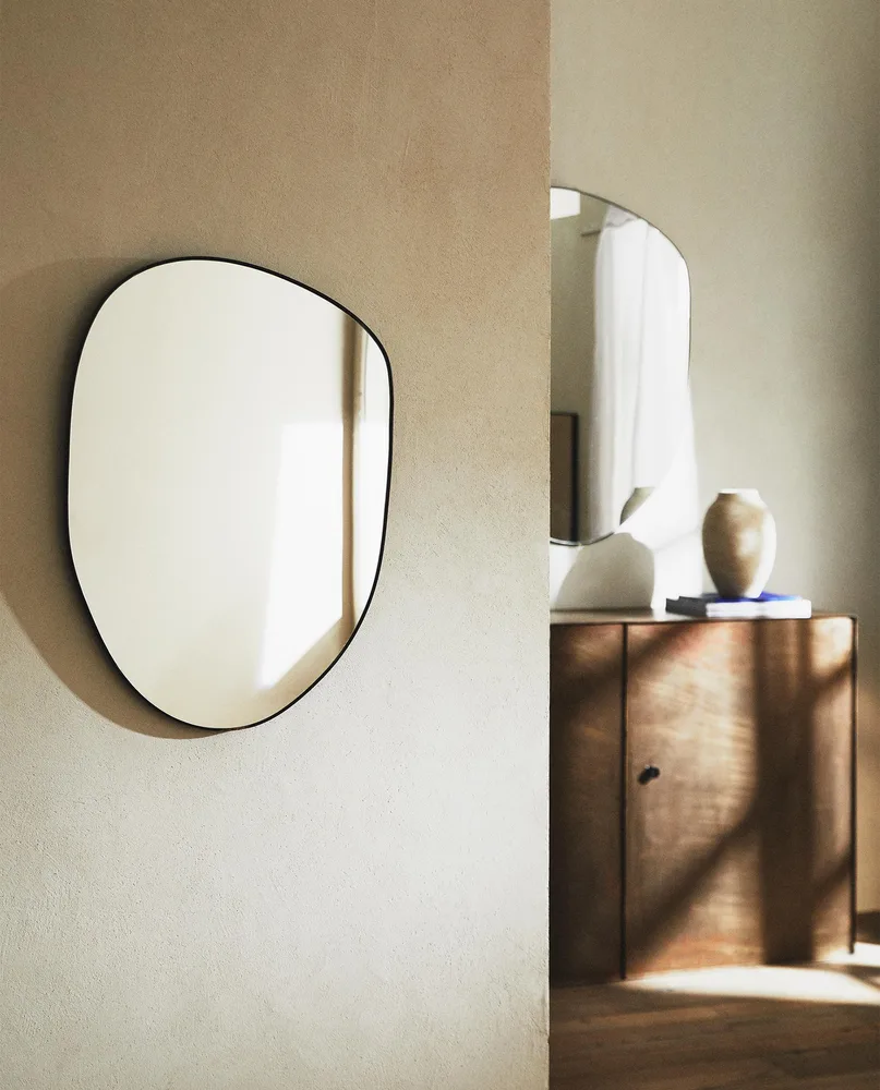 Зеркало Zara Home, 70х50х1.5 см, чёрный, 9930/106