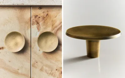 Мебельная ручка Zara Home, 2.3х4.6х4.6 см, латунь, 2 шт., 1348/555