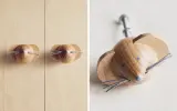 Мебельная ручка Zara Home, 3х4х5.2 см, дерево, 2 шт., 9605/555 — фото 1