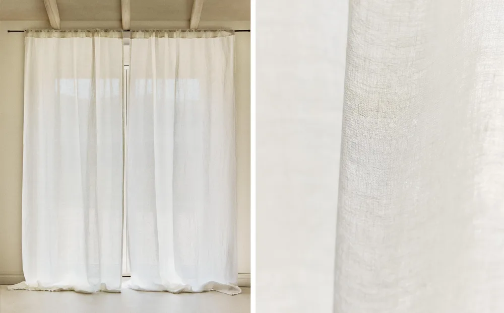 Штора Zara Home, 140х270 см, белый, 8396/032