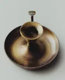 Подсвечник Zara Home, 6.5х13.5х11 см, золотой, 9398/468 — фото 1