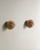 Мебельная ручка Zara Home, 6х3.5х3.5 см, джут, 2 шт., 9397/555 — фото 6