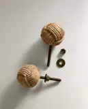 Мебельная ручка Zara Home, 6х3.5х3.5 см, джут, 2 шт., 9397/555 — фото 7