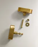 Мебельная ручка Zara Home, 2х5х5 см, золотой, 2 шт., 9399/555 — фото 6