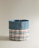 Корзина для хранения Zara Home, хлопок, синий, 9230/049 — фото 3