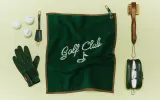 Полотенце спортивное для гольфа Zara Home, зелёный, 8320/013 — фото 1