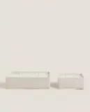 Коробка для хранения Zara Home, хлопок, бежевый, 7294/099 — фото 3