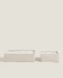 Коробка для хранения Zara Home, хлопок, бежевый, 7294/099 — фото 5