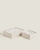 Коробка для хранения Zara Home, хлопок, бежевый, 7294/099 — фото 6