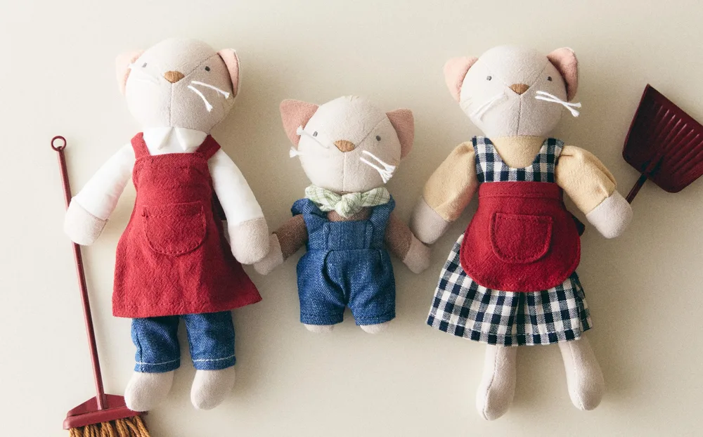 Мягкая игрушка Zara Home, разноцветный, 3 шт., 5698/051