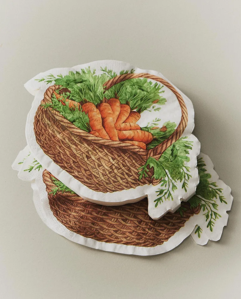 Бумажные салфетки Zara Home, бежевый, 20 шт., 6281/022