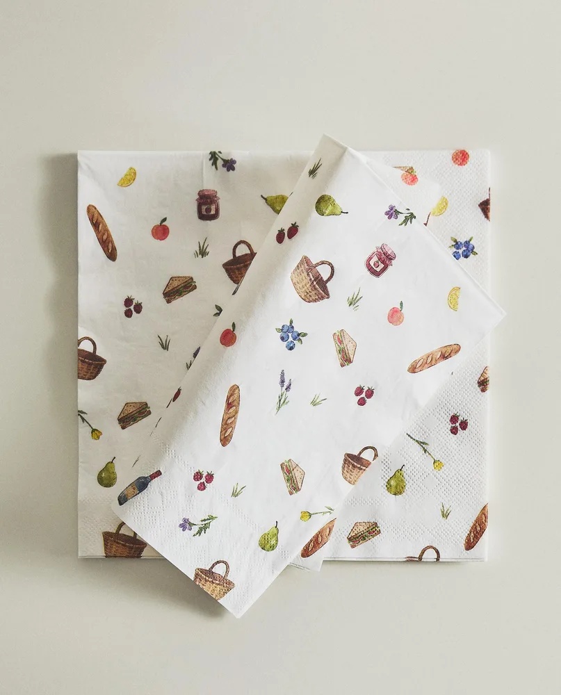 Бумажные салфетки Zara Home, кремовый, 20 шт., 2272/022