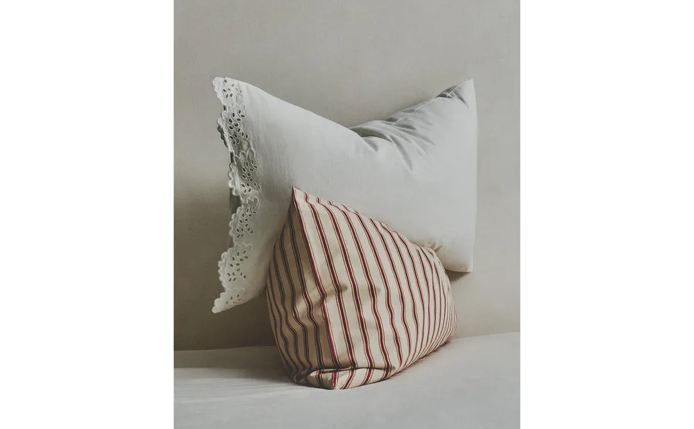 Наволочка Zara Home, лён 55%, хлопок 45%, однотонный, 5191/091