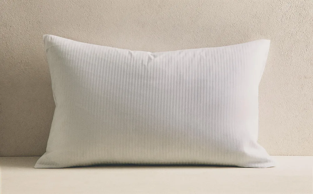 Наволочка Zara Home, хлопок 100%, в полоску, 0064/087