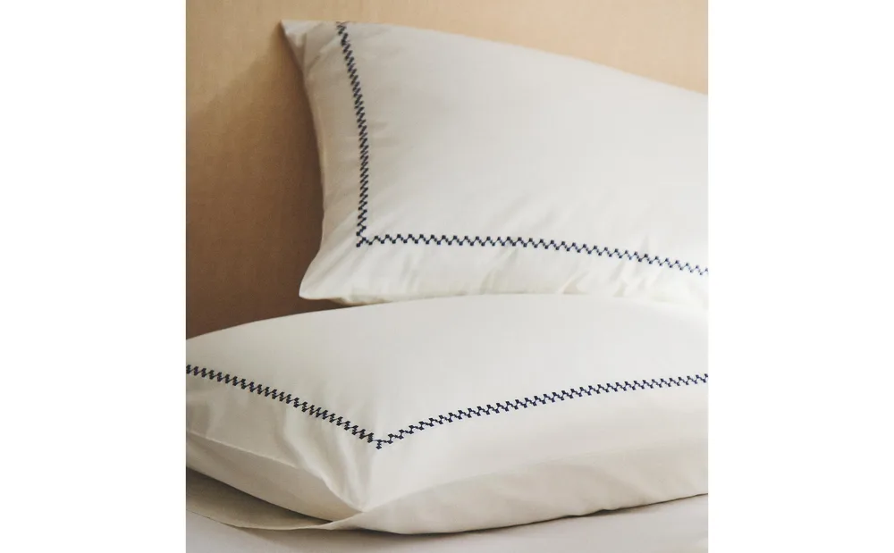 Наволочка Zara Home, хлопок 100%, с геометрическим принтом, 4121/091