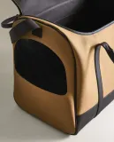 Переноска для животных Zara Home, из хлопка с отделкой натуральной кожей, 30 45 25 см — фото 5