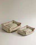 Лежак для животных Zara Home, в полоску с кантом, 50 40 18 см — фото 2