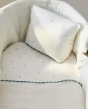 Комплект постельного белья Zara Home, 75х100 см, хлопок 100%, с растительным принтом, 1661/499 — фото 1