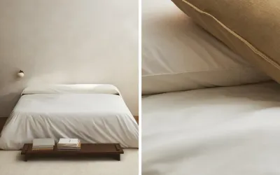Пододеяльник Zara Home перкаль, хлопок 100%, однотонный, 0030/088