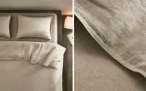 Пододеяльник Zara Home, лён 100%, однотонный, 7180/088 — фото 1