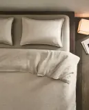 Пододеяльник Zara Home, лён 100%, однотонный, 7180/088 — фото 7