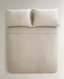 Пододеяльник Zara Home, лён 100%, однотонный, 7180/088 — фото 8