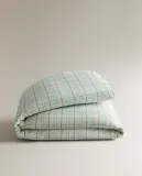 Пододеяльник Zara Home, хлопок 100%, в клетку, 1611/088 — фото 7