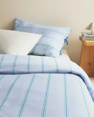 Пододеяльник Zara Home, хлопок 100%, в полоску, 1612/088